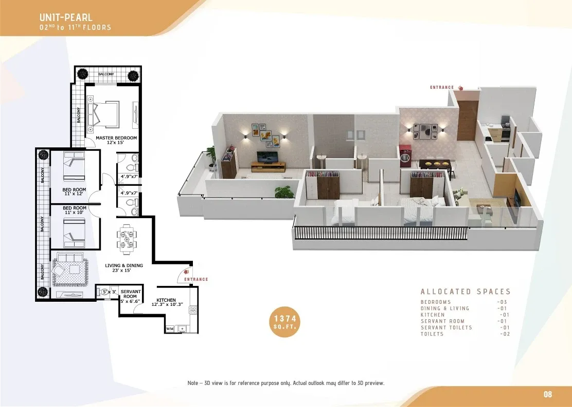 PEARL - 3BR