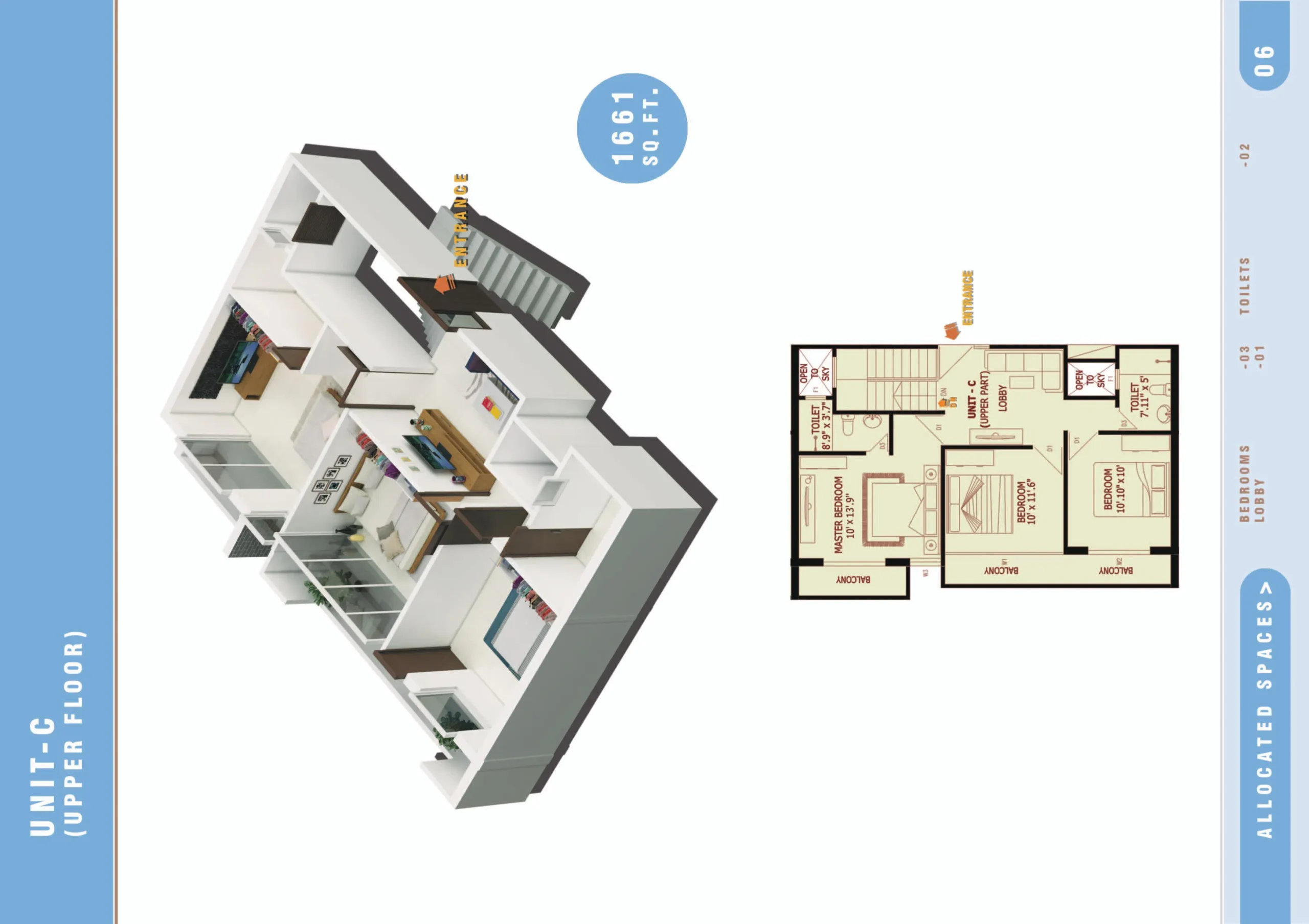 UNIT C - 3BR UPPER