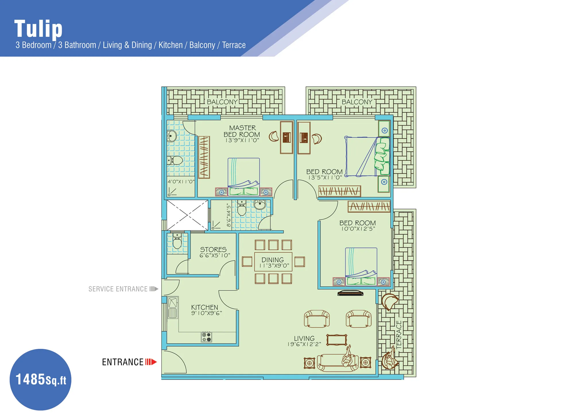 TULIP - 3BR