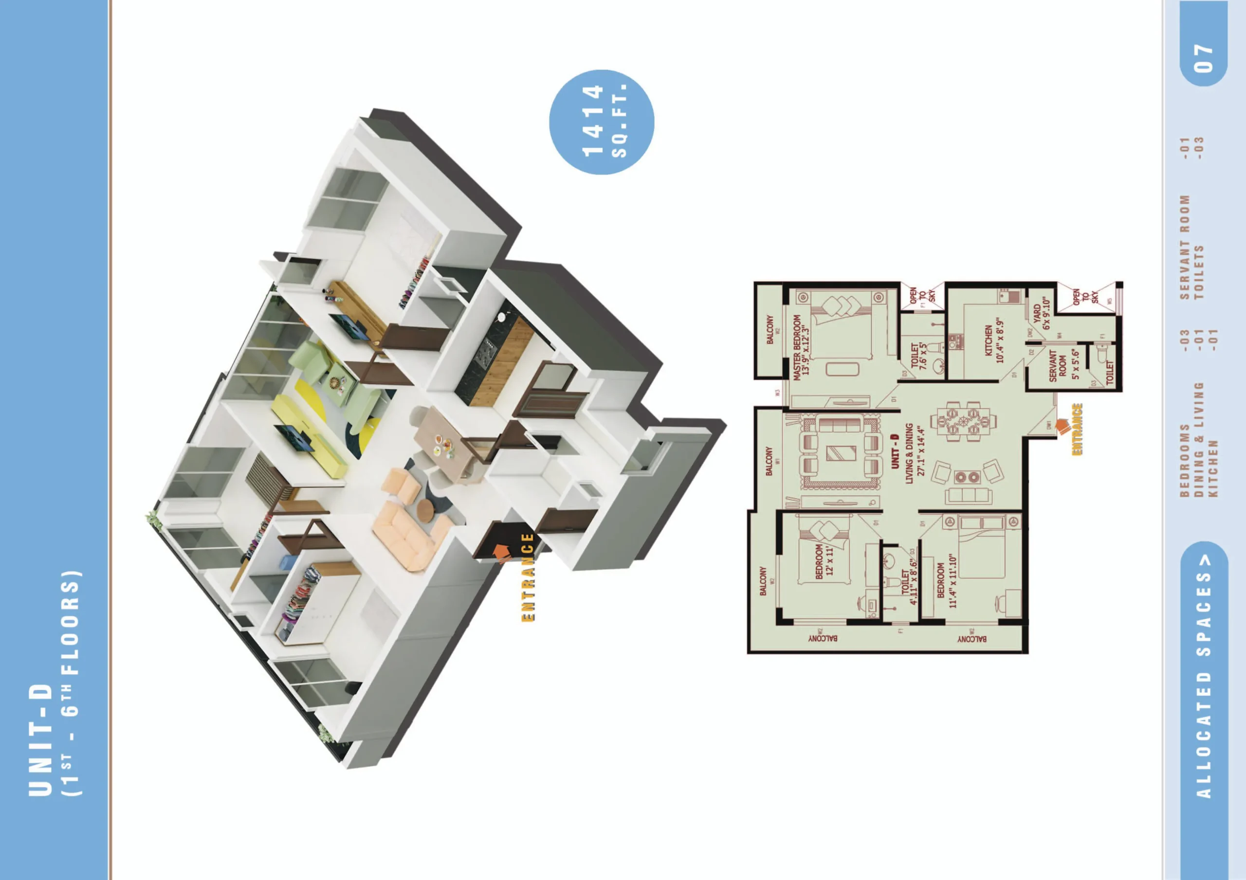 UNIT D - 3BR