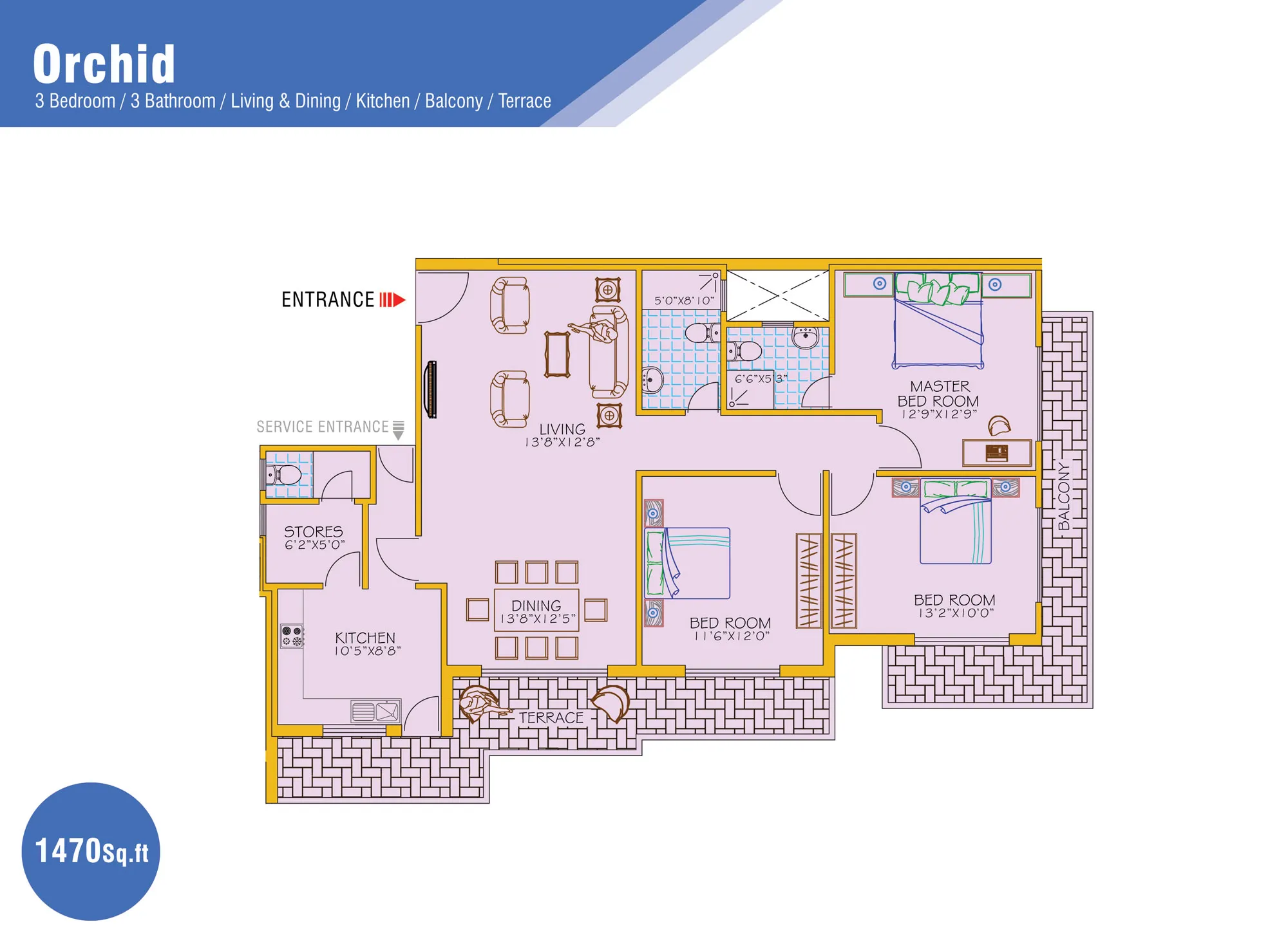 ORCHID - 3BR
