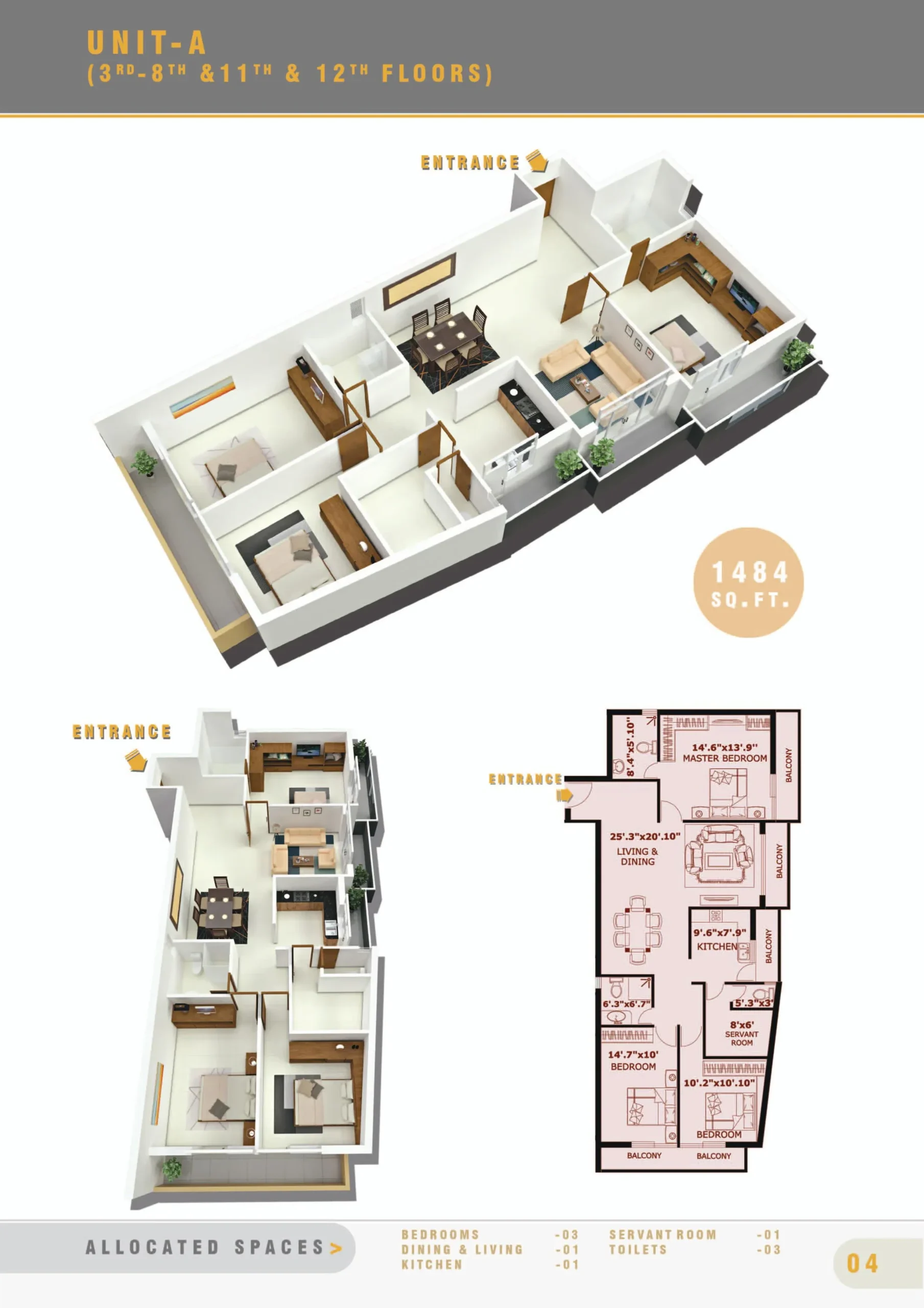 UNIT A - 3BR