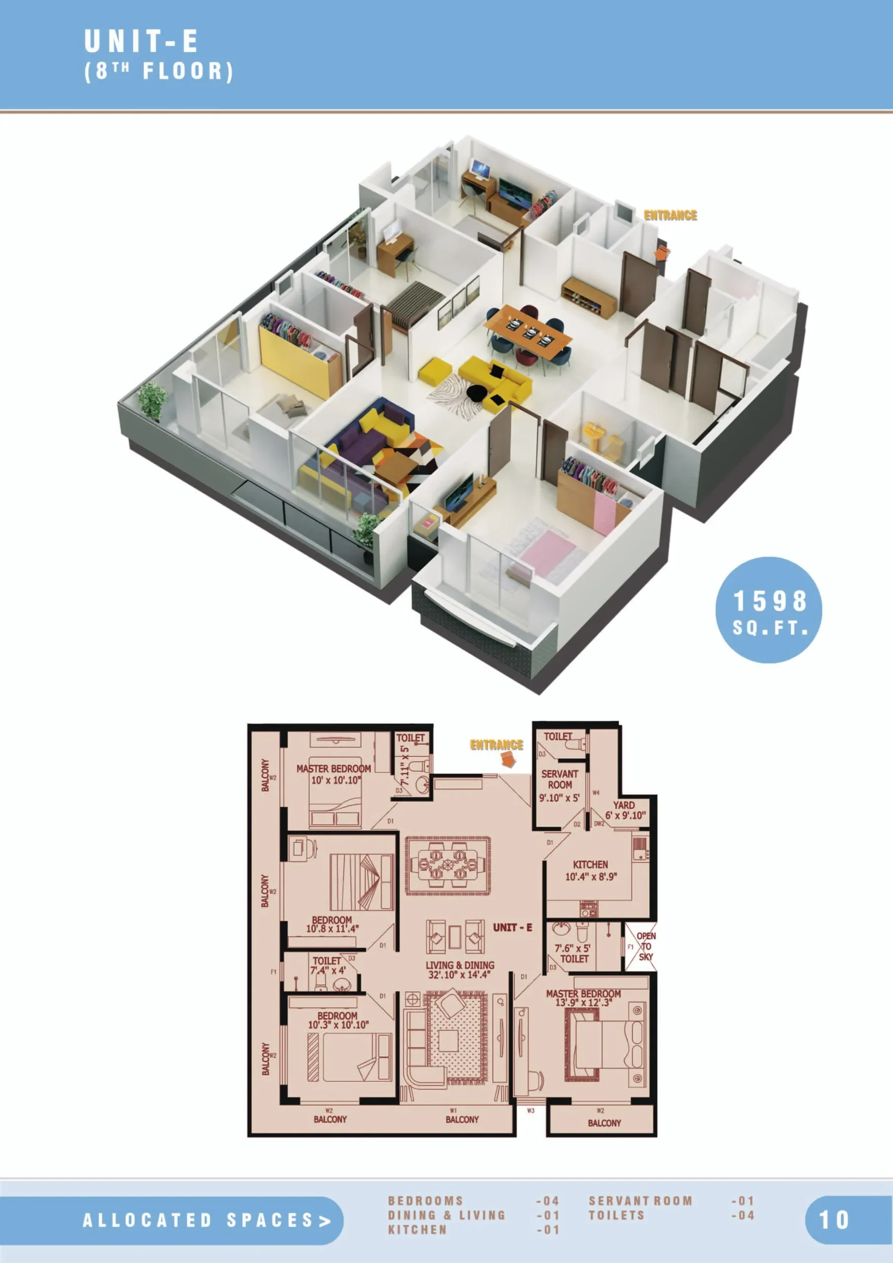 UNIT E - 4BR