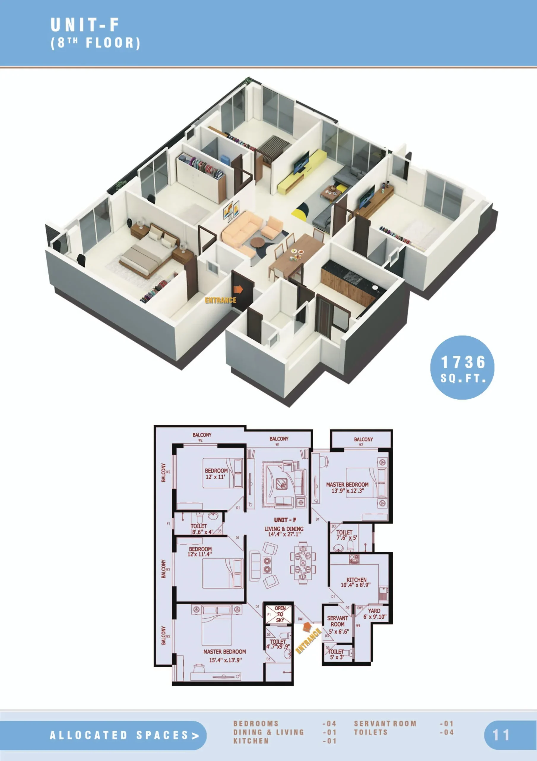 UNIT F - 4BR