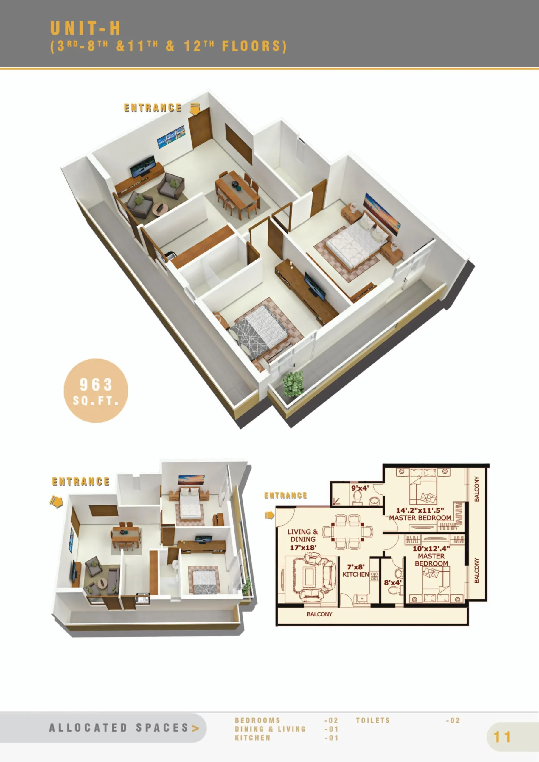 UNIT H - 2BR