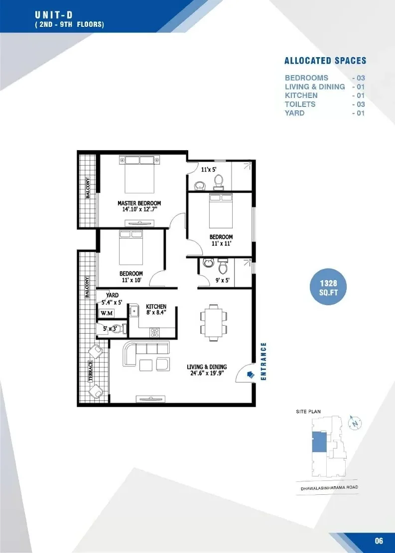 UNIT D - 3BR