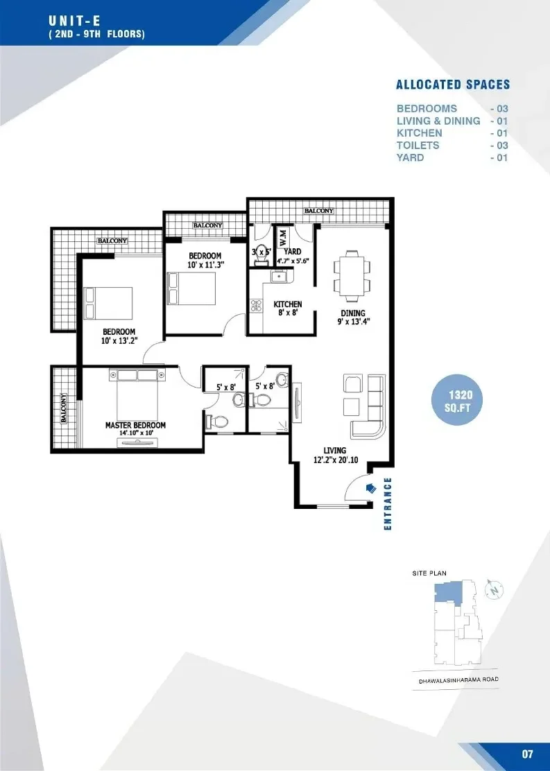 UNIT E - 3BR